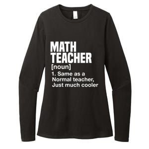 Math Teacher Funny Definition First Day Of School Teachers Meaningful Gift Womens CVC Long Sleeve Shirt