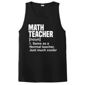 Math Teacher Funny Definition First Day Of School Teachers Meaningful Gift PosiCharge Competitor Tank