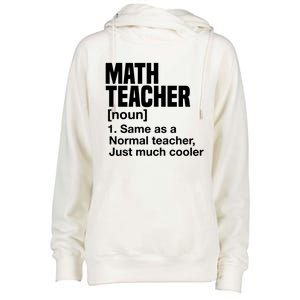 Math Teacher Funny Definition First Day Of School Teachers Meaningful Gift Womens Funnel Neck Pullover Hood