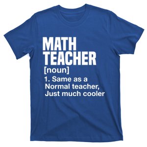 Math Teacher Funny Definition First Day Of School Teachers Meaningful Gift T-Shirt