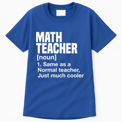 Math Teacher Funny Definition First Day Of School Teachers Meaningful Gift Tall T-Shirt