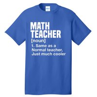 Math Teacher Funny Definition First Day Of School Teachers Meaningful Gift Tall T-Shirt