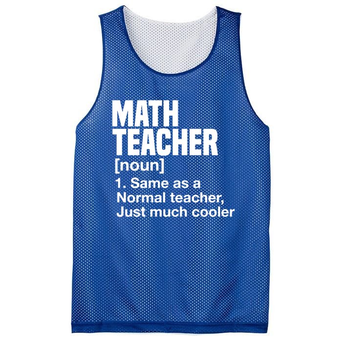 Math Teacher Funny Definition First Day Of School Teachers Meaningful Gift Mesh Reversible Basketball Jersey Tank