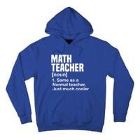 Math Teacher Funny Definition First Day Of School Teachers Meaningful Gift Tall Hoodie