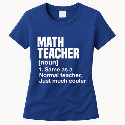 Math Teacher Funny Definition First Day Of School Teachers Meaningful Gift Womens T-Shirt
