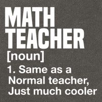 Math Teacher Funny Definition First Day Of School Teachers Meaningful Gift Cotton Canvas Backpack