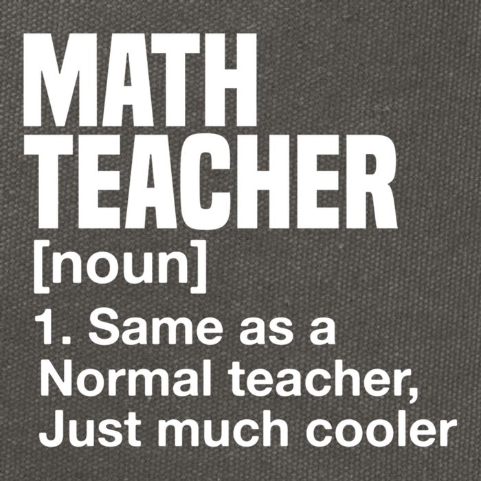Math Teacher Funny Definition First Day Of School Teachers Meaningful Gift Cotton Canvas Backpack
