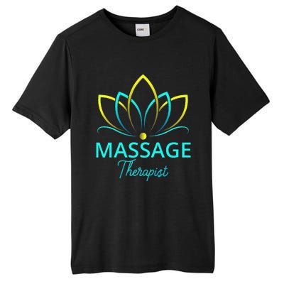 Massage Therapy Gifts For Men Women Massage Therapist Tall Fusion ChromaSoft Performance T-Shirt