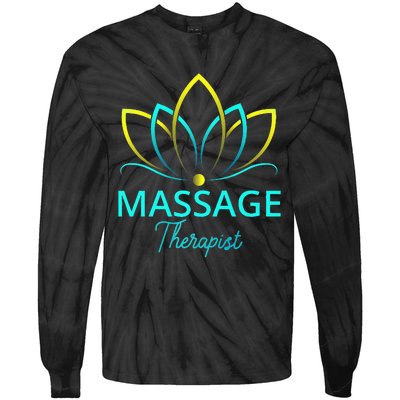 Massage Therapy Gifts For Men Women Massage Therapist Tie-Dye Long Sleeve Shirt