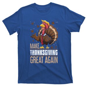 Make Turkey Great Again Funny Thanksgiving Trumpkin Usa Flag Gift T-Shirt