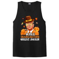 Make Thanksgiving Great Again Autumn Fall Leaves Trump Funny PosiCharge Competitor Tank