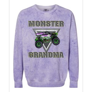 Monster Truck Grandma Monster Truck Are My Jam Truck Lovers Colorblast Crewneck Sweatshirt