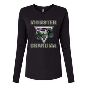 Monster Truck Grandma Monster Truck Are My Jam Truck Lovers Womens Cotton Relaxed Long Sleeve T-Shirt