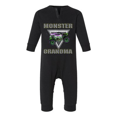 Monster Truck Grandma Monster Truck Are My Jam Truck Lovers Infant Fleece One Piece