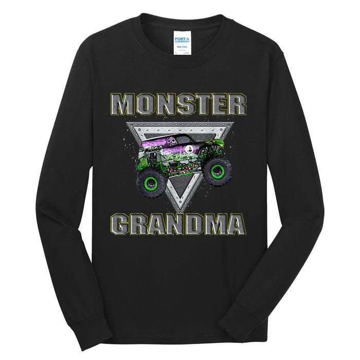 Monster Truck Grandma Monster Truck Are My Jam Truck Lovers Tall Long Sleeve T-Shirt