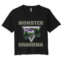 Monster Truck Grandma Monster Truck Are My Jam Truck Lovers Women's Crop Top Tee