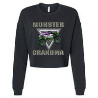 Monster Truck Grandma Monster Truck Are My Jam Truck Lovers Cropped Pullover Crew