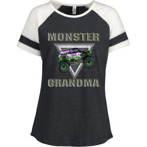 Monster Truck Grandma Monster Truck Are My Jam Truck Lovers Enza Ladies Jersey Colorblock Tee