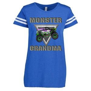 Monster Truck Grandma Monster Truck Are My Jam Truck Lovers Enza Ladies Jersey Football T-Shirt