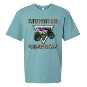 Monster Truck Grandma Monster Truck Are My Jam Truck Lovers Sueded Cloud Jersey T-Shirt