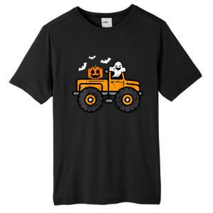 Monster Truck Ghost Pumpkin Halloween Costume Tall Fusion ChromaSoft Performance T-Shirt