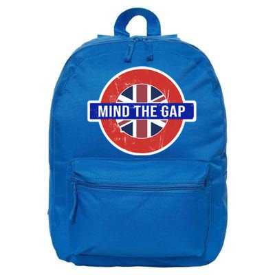 Mind The Gap Great London Vacation Tourist / Travel Gift 16 in Basic Backpack