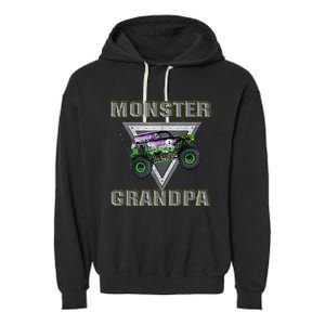 Monster Truck Grandpa Monster Truck Are My Jam Truck Lovers Garment-Dyed Fleece Hoodie