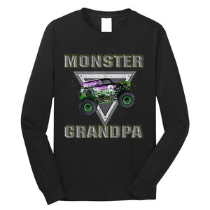 Monster Truck Grandpa Monster Truck Are My Jam Truck Lovers Long Sleeve Shirt