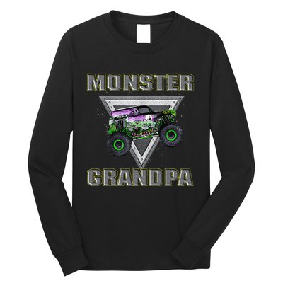 Monster Truck Grandpa Monster Truck Are My Jam Truck Lovers Long Sleeve Shirt