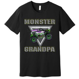 Monster Truck Grandpa Monster Truck Are My Jam Truck Lovers Premium T-Shirt