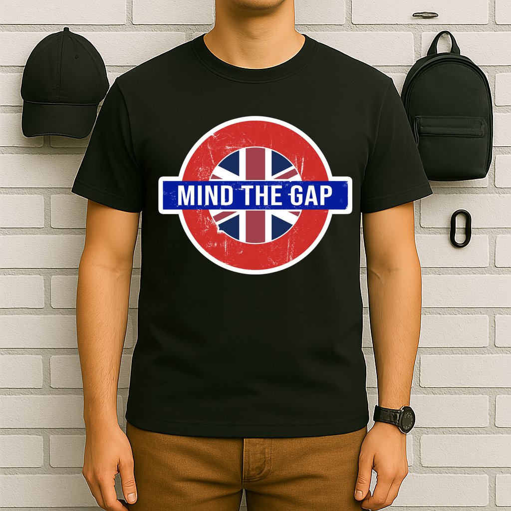 Mind The Gap Great London Vacation Tourist / Travel Gift T-Shirt