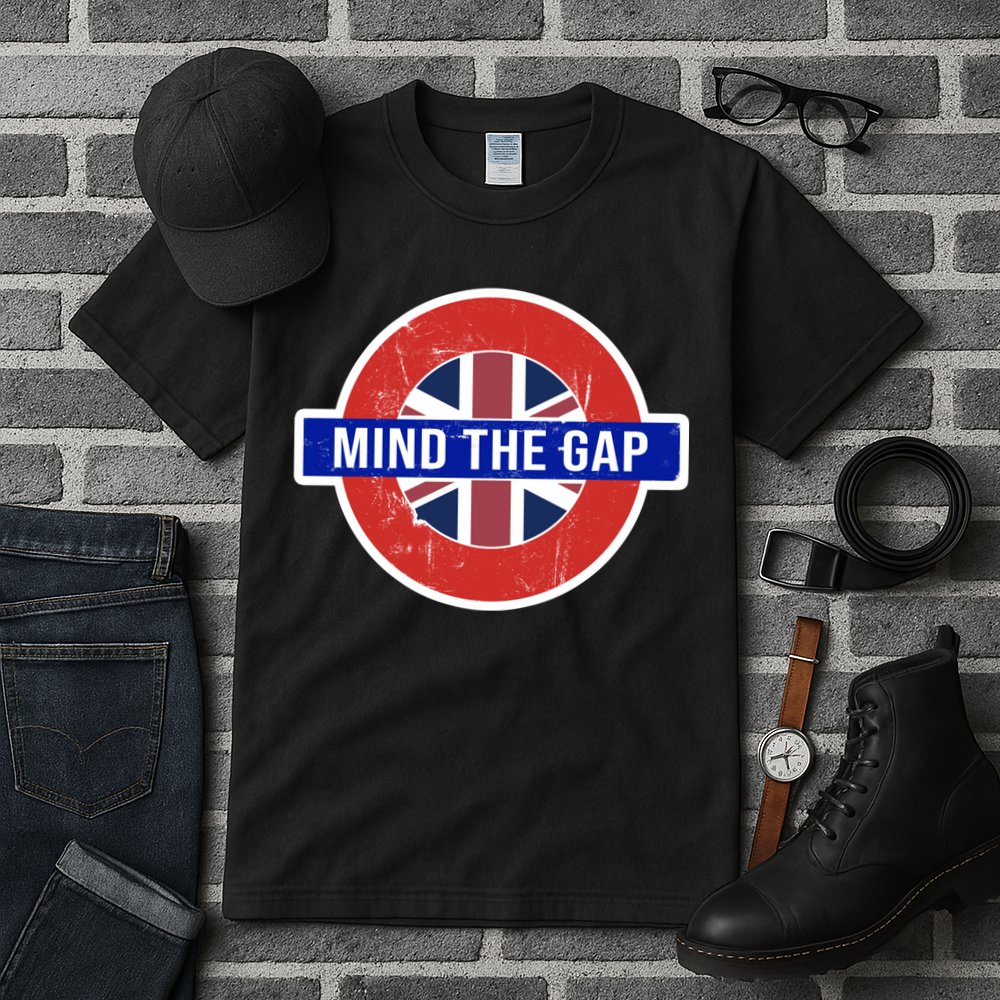 Mind The Gap Great London Vacation Tourist / Travel Gift Tall T-Shirt