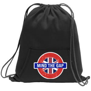 Mind The Gap Great London Vacation Tourist / Travel Gift Sweatshirt Cinch Pack Bag