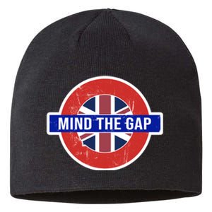 Mind The Gap Great London Vacation Tourist / Travel Gift Sustainable Beanie