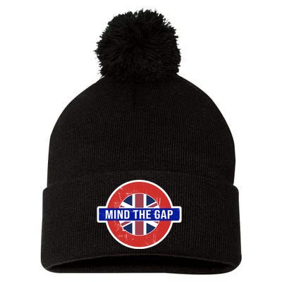 Mind The Gap Great London Vacation Tourist / Travel Gift Pom Pom 12in Knit Beanie