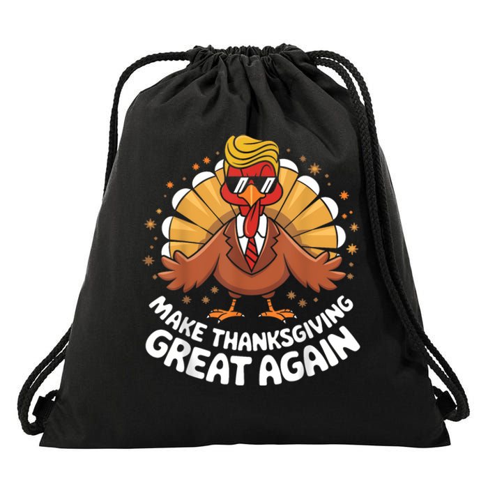 Make Thanksgiving Great Again Drawstring Bag