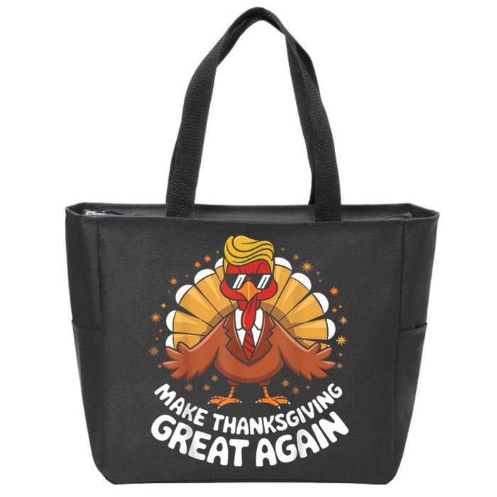 Make Thanksgiving Great Again Zip Tote Bag