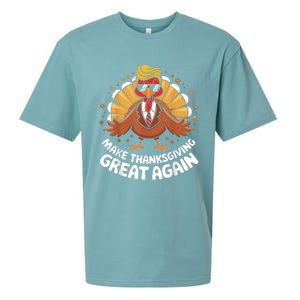 Make Thanksgiving Great Again Sueded Cloud Jersey T-Shirt