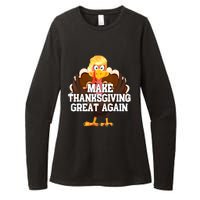 Make Thanksgiving Great Again Trump Turkey Funny Gifts Womens CVC Long Sleeve Shirt