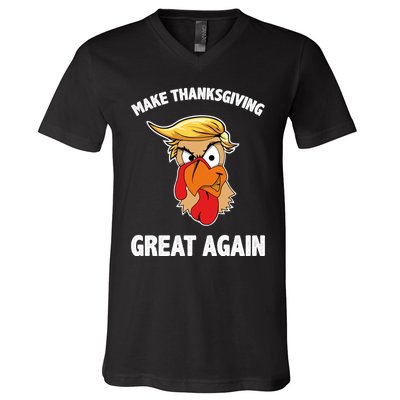 Make Thanksgiving Great Again Donald Trump V-Neck T-Shirt