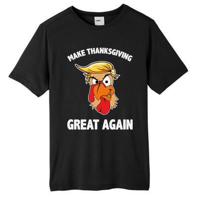 Make Thanksgiving Great Again Donald Trump Tall Fusion ChromaSoft Performance T-Shirt