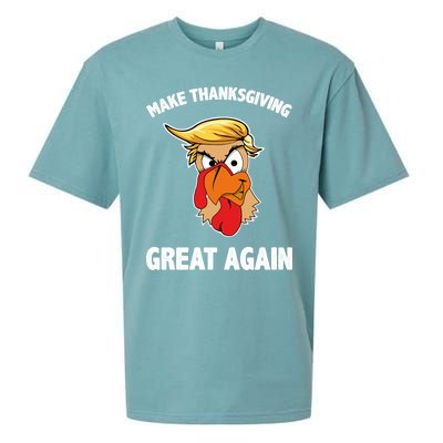 Make Thanksgiving Great Again Donald Trump Sueded Cloud Jersey T-Shirt