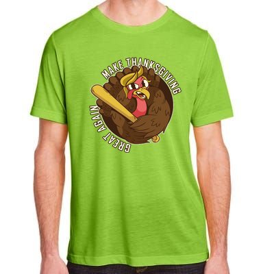 Make Thanksgiving Great Again Pro Trump Turkey Bat Adult ChromaSoft Performance T-Shirt