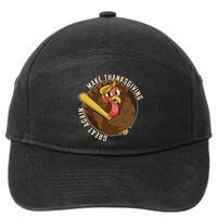 Make Thanksgiving Great Again Pro Trump Turkey Bat 7-Panel Snapback Hat