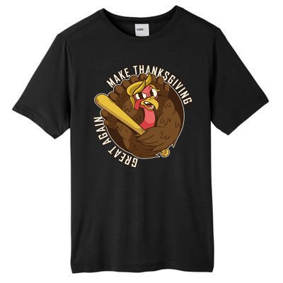 Make Thanksgiving Great Again Pro Trump Turkey Bat Tall Fusion ChromaSoft Performance T-Shirt