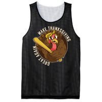 Make Thanksgiving Great Again Pro Trump Turkey Bat Mesh Reversible Basketball Jersey Tank