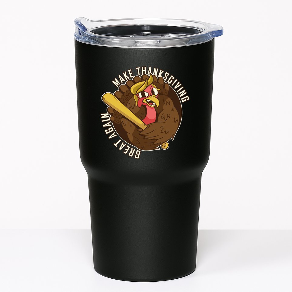 Make Thanksgiving Great Again Pro Trump Turkey Bat Tumbler