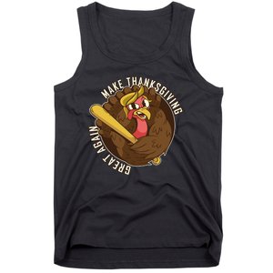 Make Thanksgiving Great Again Pro Trump Turkey Bat Tank Top