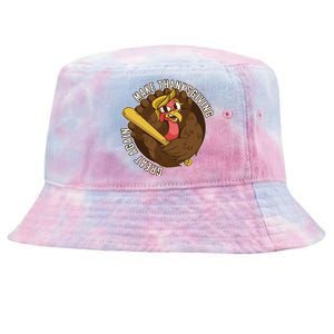 Make Thanksgiving Great Again Pro Trump Turkey Bat Tie-Dyed Bucket Hat