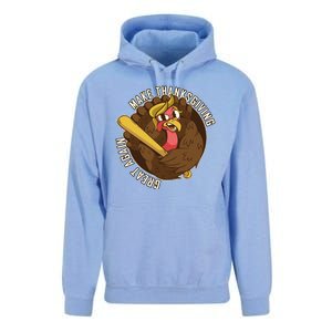 Make Thanksgiving Great Again Pro Trump Turkey Bat Unisex Surf Hoodie